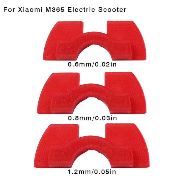 Toystoory Paquete de 3 cojines de amortiguación, espaciador a prueba de golpes, cojines amortiguadores de vibración, reemplazo para M365/M365 Patinetes eléctricos Rojo Toystoory OD000198-02
