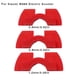 thumbnail image 3 of Greeniant Cojín de amortiguación plegable eléctrico de 3 piezas, espaciador a prueba de golpes, reemplazo del amortiguador de vibraciones para Patinetes eléctricos Rojo Greeniant  OD000198-02, 3 of 6
