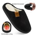 thumbnail image 3 of Ecetana Fuzzy Slippers for Women Comfy Lightweight Indoor House Shoes Soft Memory Foam Slippers, 3 of 8