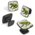 thumbnail image 2 of 4 Pcs Cabinet Handle Drawer Pulls Frog Knobs with Screws Square Furniture Office Cabinet Knob Decoration, 2 of 7