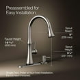 thumbnail image 3 of Kohler R28706-SD-VS Kaori Single Handle Kitchen Faucet with Pull Down Sprayer and Soap Dispenser, Vibrant Stainless, 3 of 9