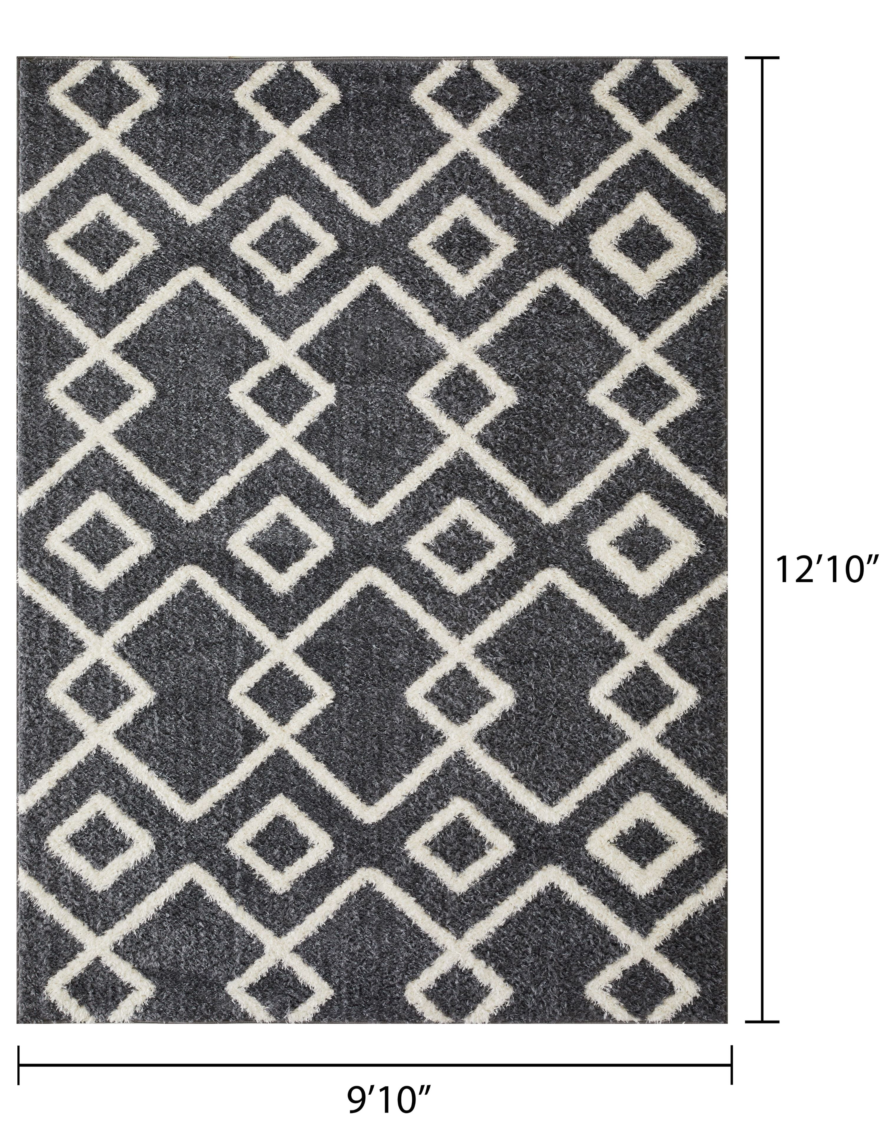 Loomaknoti Vemoa Adeta 9' x 12' Blue Geometric Indoor Area Rug
