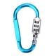 thumbnail image 2 of Bolsa de viaje equipaje seguridad combinación cerradura bloqueo mosquetón candado azul YUNYI BRAND  Deportes, 2 of 8