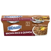 Minute Brown Rice and Quinoa, Gluten Free Microwaveable Rice and Quinoa Cups, 4.4 oz, 2 Ct