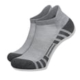thumbnail image 2 of Huowey Ankle Socks For Men Women Low Cut Athletic Sports Casual Socks Outdoor Hiking Breathable Stretchy Comfort Daily Wear Socks,Grey, 2 of 5