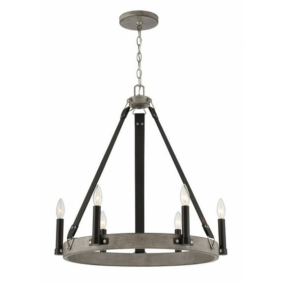 6 Light Chandelier -Traditional Installation Minka Lavery 3876-693