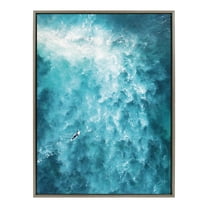 Kate and Laurel Beach Framed Painting, 28 in x 38 in