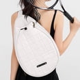 thumbnail image 1 of pitrice Tennis Racket Shoulder Bag Outdoors Tennis Shoulder Tote Sports Accessories Pocket Badminton Racquet Pocket Mesh Mesh Organizer White, 1 of 9