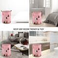 thumbnail image 6 of Laundry Basket, Collapsible Large Laundry Hamper Waterproof with Leather Handle, Dirty Clothes, Baby Kids Toy Storage Baskets Dorm, Color Triangle, 6 of 6