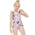 thumbnail image 3 of Kuromi And My Melody Girls One Piece Swimsuits Hawaiian Summer Swimwear Beach Bathing Suit Outfits, 3 of 7