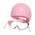 thumbnail image 2 of Gafas de natación y gorra con tapones para los oídos protección ligera adultos gafas de baño ajustables gafas de baño para buceo en la piscina Rosa, 2 of 8