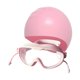 thumbnail image 2 of Gafas de natación y gorra con tapones para los oídos protección ligera adultos gafas de baño ajustables gafas de baño para buceo en la piscina Rosa, 2 of 8