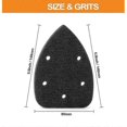 thumbnail image 4 of 5 Pack Mouse Sanding Interface Pad Hook and Loop, Triangle Sanding Pad with 5 Holes, Mouse Sander S, 4 of 5