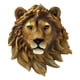thumbnail image 1 of Cabeza de animal en Faux Taxidermia Busto de animal Máscaras de animales Escultura de pared de pared Busto Estatua León León 20x9.5x23cm, 1 of 9