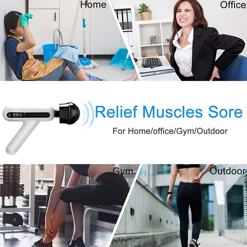 AMERTEER Massage Gun, Percussion Massage Gun Massager Gun Muscle Massage Gun Deep Tissue Massage Gun Deep Tissue Percussion Muscle Massager Percussion Massager Muscle Gun