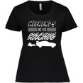 thumbnail image 3 of Inktastic Weekends Are for Racing Race Car Silhouette and Racing Flag Women's Plus Size T-Shirt, 3 of 5