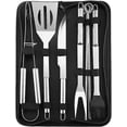 thumbnail image 1 of 9 PCS Barbecue Tools Set Grill Accessories Stainless Steel Barbecue Tool Kit Grill Utensil for Men Women Dad, 1 of 4