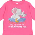 thumbnail image 4 of Inktastic My Gigi Loves Me to the Moon and Back Elephant Family Boys or Girls Long Sleeve Toddler T-Shirt, 4 of 5
