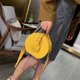 thumbnail image 4 of Bolsa Bolso de hombro redondo para mujer Alligator PU Circle Zip Crossbody Bolso (Amarillo) Ehuebsd Nuevos Originales, 4 of 8