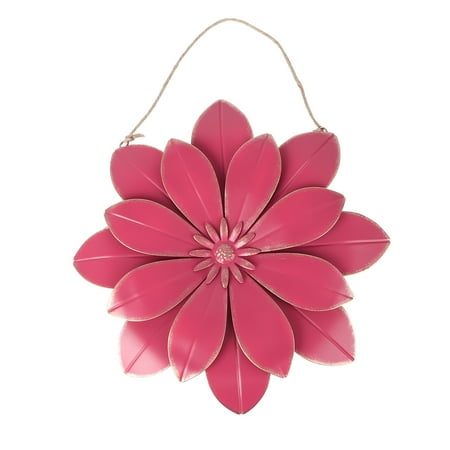 

NICEXMAS 1Pc Iron Art Emulation Flower Pendant Home Wall Hanging Ornament Metal Decor