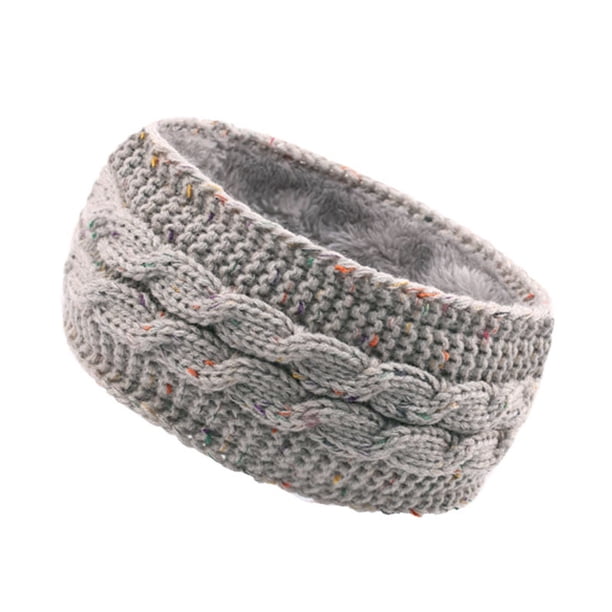 Accesorios para el pelo de forro polar de invierno. Diademas de punto de lana de otoño-invierno. Diademas deportivas y protectores de orejas europeos que mantienen el calor