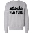 thumbnail image 2 of Inktastic New York Skyline Grunge Adult Sweatshirt, 2 of 4