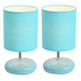 thumbnail image 1 of All the Rages LT2005-BLU-2PK Stonies Blue Small Stone Look Lamp - 2 Pack, 1 of 7