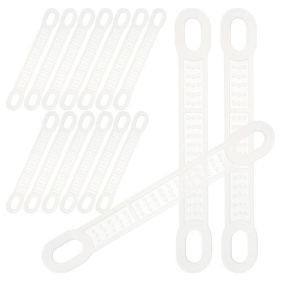 GAXIRE Anti Slip Silicone Hanger Grips Transparent 50pcs