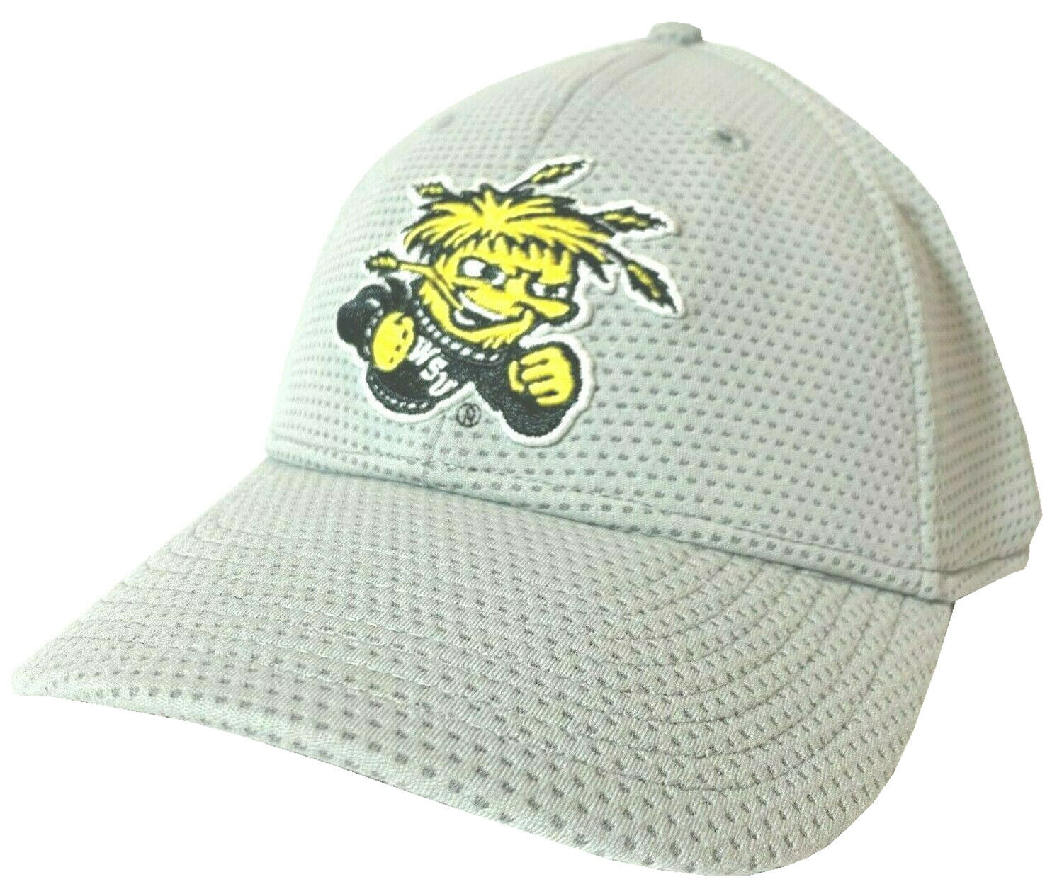 Wichita State University Wushock OC Sports Silver Proflex Fitted Hat