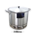 thumbnail image 2 of Olla Vaporera para Cocina De Aluminio El Abuelo De 34 Litros El Abuelo 34L, 2 of 4