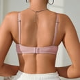 thumbnail image 5 of WCMZJ Balconette T Shirt Bras for Women Sexy Flexible Underwire Bra with Balconette Neckline Pillowy Spacer Cups Pink 80C, 5 of 5