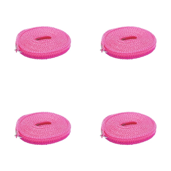 Heavy Duty Clothesline, Clotheslines for Outside, Adjustable Clothes line, Windproof Clothesline with Hooks, Indoor and Outdoor Laundry and Drying Lines for Camping & Travel, 0.59 In x 16.4 Ft