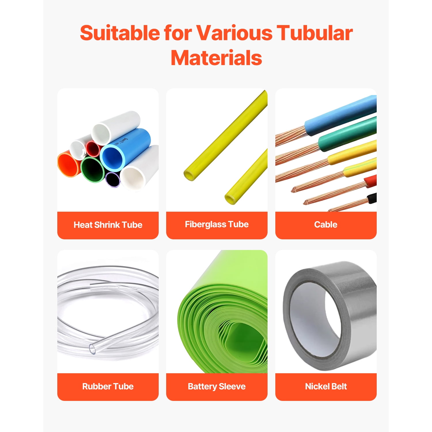 KFFKFF Automated Tubing Trimmer, Wire Pipe Slicing Equipment with 1mm-85mm Slicing Breadth, 0.1mm-99999.9mm Length, Auto Tubing Trimmer for Heat Contracting Tube, Fiberglass Tube, Wire