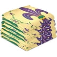 thumbnail image 4 of Coolnut Mardi Gras Lily Kitchen Dish Towel Set 1Pcs,Dishcloths Sets Fast Drying Kitchen Towels Tea Towels Gift Set for Drying Cleaning Cooking Baking366 Wash cloth, 4 of 7
