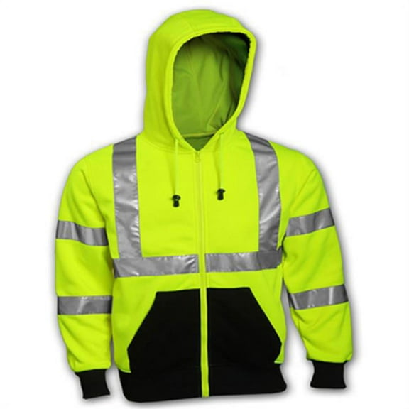 S78122.2X Extra Extra Large Yellow & Green Class 3 Compliant Sweatshirt