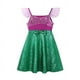 thumbnail image 4 of Disney-vestido de Frozen para niña, disfraz de Rapunzel, sirena, Ariel, Cenicienta, Princesa, ropa informal de verano, 4 of 5