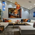 thumbnail image 6 of Mordern Style Melt Pendant Light Glass Hanging Light Chandelier for Kitchen Island Dining Room Entryway Hallway, 6 of 18