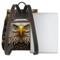 thumbnail image 3 of Sikiie Vintage Pattern Bald Eagle Women Genuine Leather Backpack Fashion Rucksack Daypack Leather Casual Travel Backpacks for Women, 3 of 4