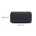 thumbnail image 2 of Teléfono Cinturón Soporte Estuche para 6.3" Celular Teléfonos, Horizontal Nylon Teléfono Cinturón Bolsa para Hombre Mujer con Clip Bucle, Negro, 2 of 7