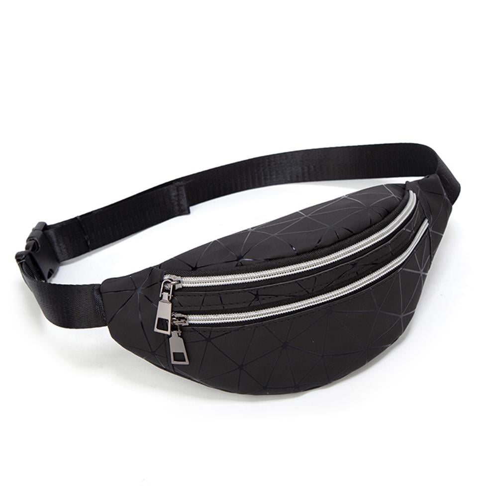 Women Unisex Waist Fanny Pack Phone Purse PU Leather Belt Chest Bag Tote Handbag 