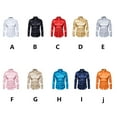 thumbnail image 3 of Minnieouse Camisa satinada lisa para hombre Casual Slim Fit - Grande y de secado rápido para cualquier ocasión Camisa para hombre Formal de Camisetas gris claro S, 3 of 6