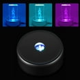 thumbnail image 1 of HURRISE Support de Base d'Affichage LED Coloré avec Adaptateur Secteur US Argent, Support d'Affichage LED, Base d'Affichage, 1 of 2