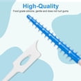 thumbnail image 4 of Pinceles interdentales ACSKD, palillos de hilo dental, 200 unidades, azules, 4 of 6