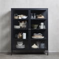 thumbnail image 2 of 55" Metal and Glass Cabinet in Black, 2 of 3