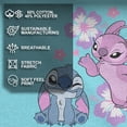 thumbnail image 4 of Girls Lilo & Stitch Angel Kisses and Flowers Graphic Cropped T-Shirt, 4 of 8