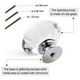 thumbnail image 5 of WALFRONT 8PCS Drawer Knobs 40mm Diamond Shape Crystal Glass Cabinet Knob Kitchen Cabinets Dresser Cupboard Wardrobe Clear Pulls Handles, 5 of 9