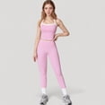 thumbnail image 4 of Women's High Waist Seamless Leggings with Tummy Control and Sculpting Fit for Active or Casual Everyday Wear - Medium, Pink, 4 of 7