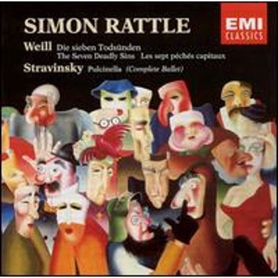 Pre-Owned Weill: The Seven Deadly Sins; Stravinsky: Pulcinella (CD 0077776473925) by Anthony Rolfe Johnson (tenor), Elise Ross (soprano), Ian Caley (tenor), Jennifer Smith (soprano), John Fryatt (tenor);...