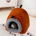 thumbnail image 3 of Dengjunhu Hamster Bed Comfortable Large Space Thicken Plush Semi-enclosed Cave Bed Pet Nest Small Animal Supplies, 3 of 7