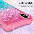 thumbnail image 3 of Funda para iPhone X/iPhone XS Transparente con Brillos Carcasa Protectora Antigolpes con Glitter Brillante, 3 of 5